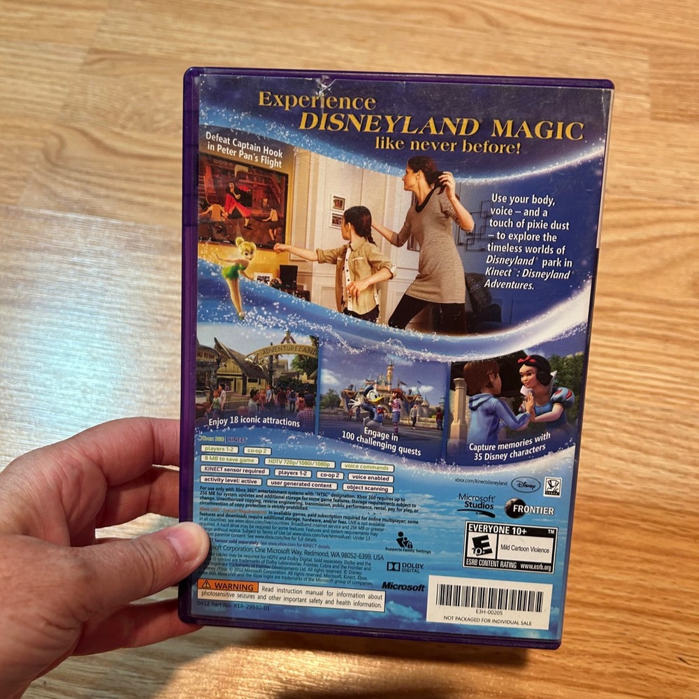 Kinect Disneyland Adventures Xbox 360 Game Disney Theme Park Exploration - Picture 3 of 5